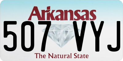 AR license plate 507VYJ