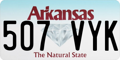 AR license plate 507VYK