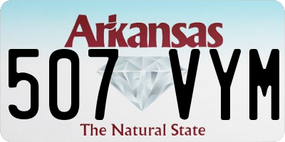 AR license plate 507VYM