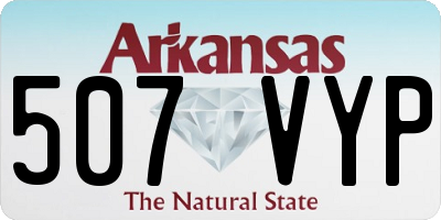 AR license plate 507VYP