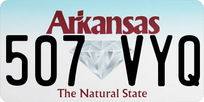 AR license plate 507VYQ