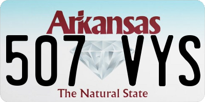 AR license plate 507VYS