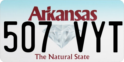 AR license plate 507VYT