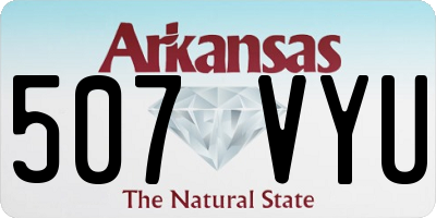 AR license plate 507VYU