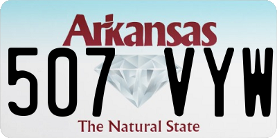 AR license plate 507VYW