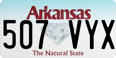 AR license plate 507VYX