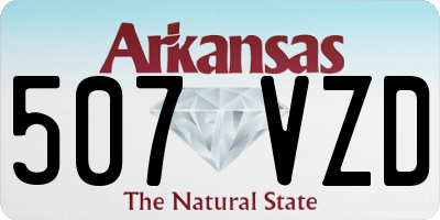 AR license plate 507VZD