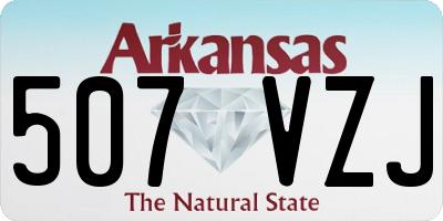 AR license plate 507VZJ