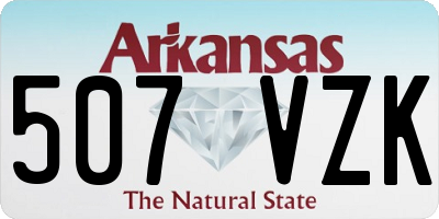 AR license plate 507VZK