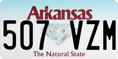 AR license plate 507VZM