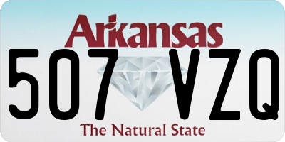AR license plate 507VZQ