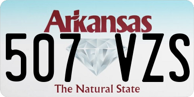 AR license plate 507VZS