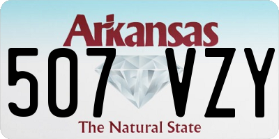 AR license plate 507VZY