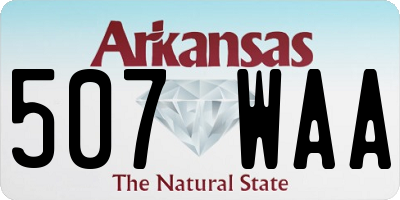 AR license plate 507WAA