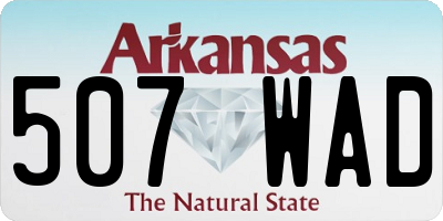 AR license plate 507WAD