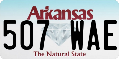 AR license plate 507WAE
