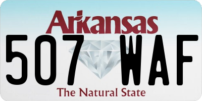 AR license plate 507WAF