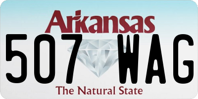 AR license plate 507WAG
