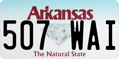 AR license plate 507WAI