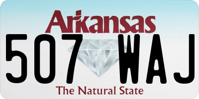 AR license plate 507WAJ