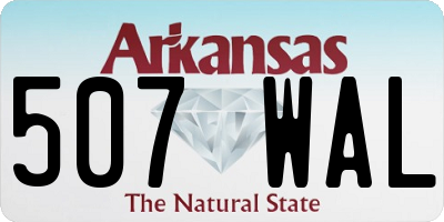 AR license plate 507WAL