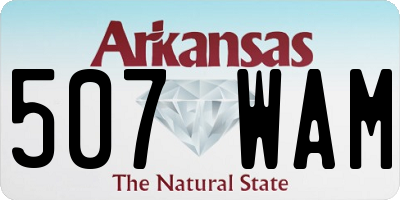 AR license plate 507WAM