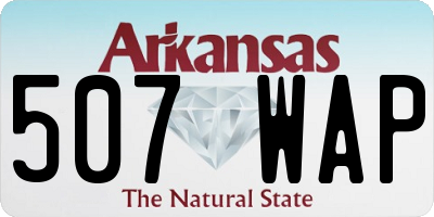AR license plate 507WAP