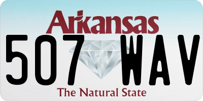 AR license plate 507WAV