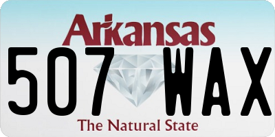 AR license plate 507WAX