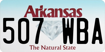 AR license plate 507WBA