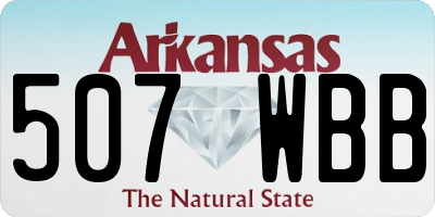 AR license plate 507WBB