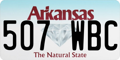 AR license plate 507WBC