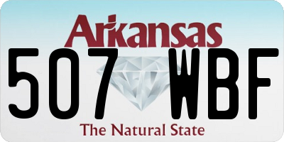 AR license plate 507WBF