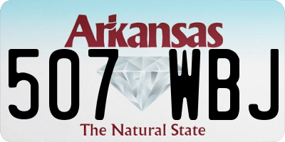 AR license plate 507WBJ