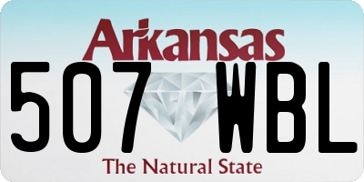 AR license plate 507WBL