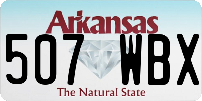 AR license plate 507WBX
