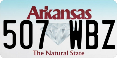 AR license plate 507WBZ