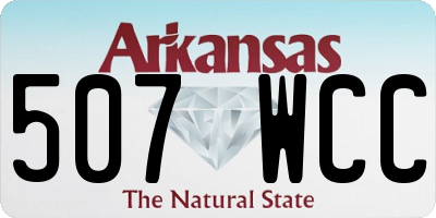 AR license plate 507WCC