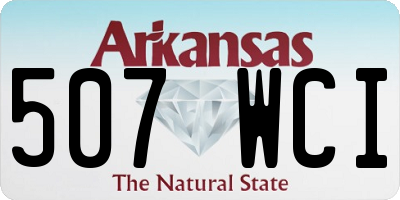 AR license plate 507WCI