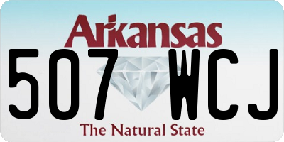AR license plate 507WCJ