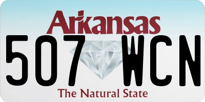 AR license plate 507WCN