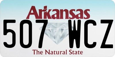 AR license plate 507WCZ