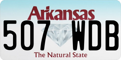 AR license plate 507WDB