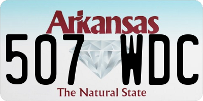 AR license plate 507WDC