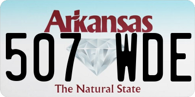 AR license plate 507WDE