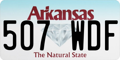 AR license plate 507WDF