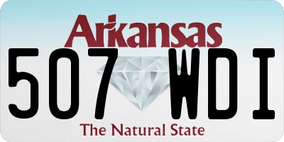 AR license plate 507WDI