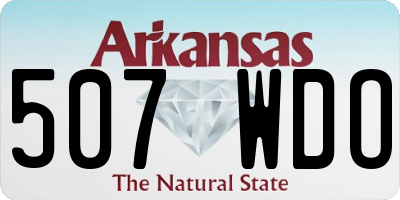 AR license plate 507WDO