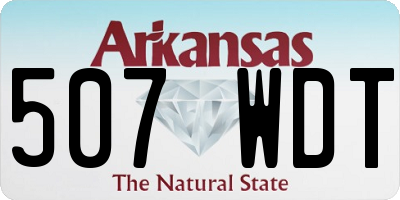 AR license plate 507WDT