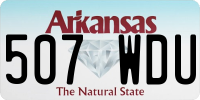 AR license plate 507WDU